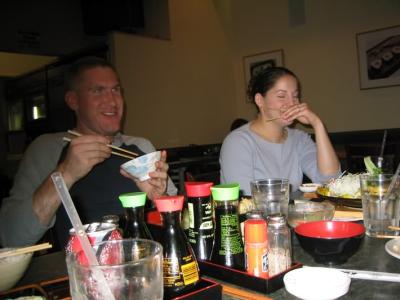 Sushi House.. where House insists on the low sodium soy sauce