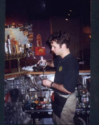 toiling away at work, early 2001