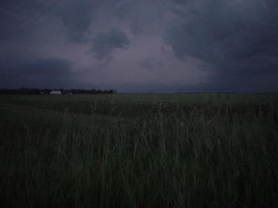 thunderstorm supercell near Fargo