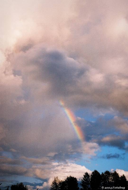 Rainbow and clouds