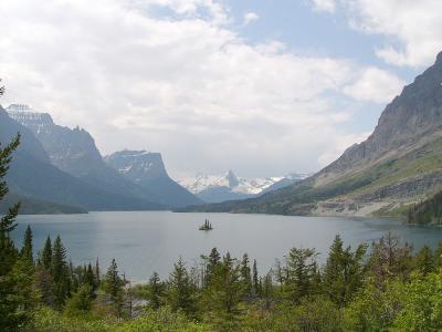 Classic view of St. Mary lake