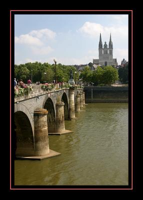 Angers, Maine river, Pont de Verdun
