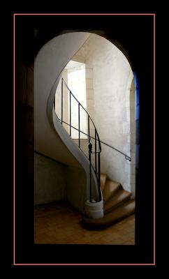The tower staircase...