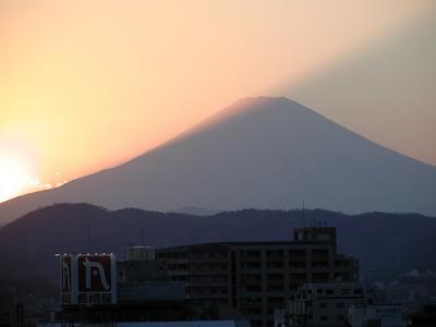 Sunset over Mt. Fuji