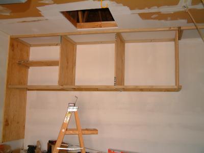 Each section will have a shelf in the middle