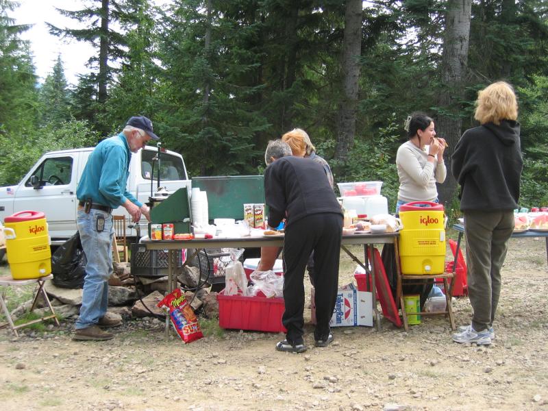 Stampede Pass aid station<br>Mile 35.5</br>