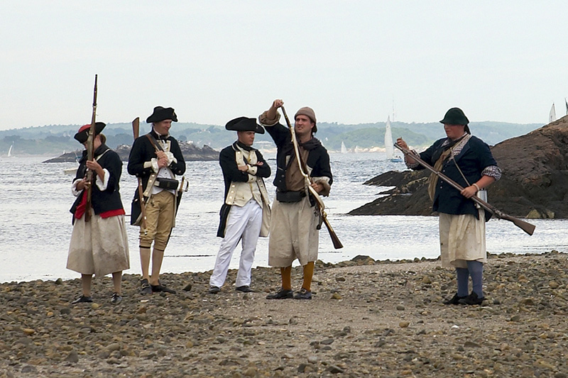 while the loyalists load their weapons.