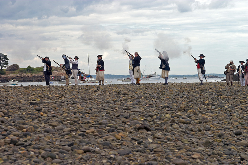 The loyalists return fire.