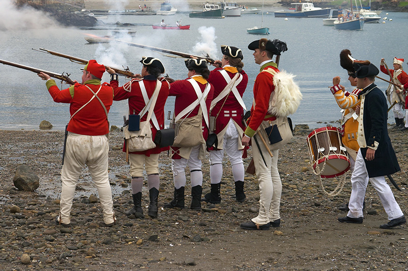 trying to push the patriots back.