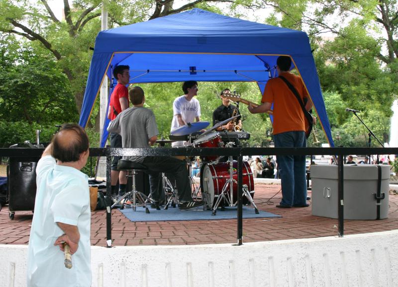 Musicians & Spectator