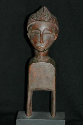 West Africa  Head-Shaped Heddle Handle Pulley, 8 high