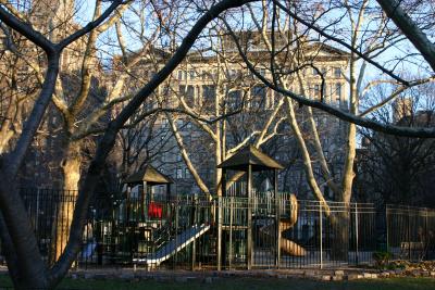 WSE  Children's Playground & NYU Main Building