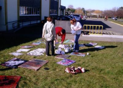 Painting on the grass