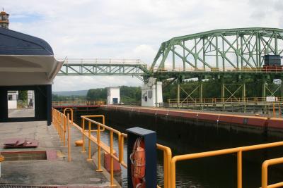 Another view of the lock next to the dam