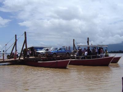 Pakse - ferry across river to Champasak