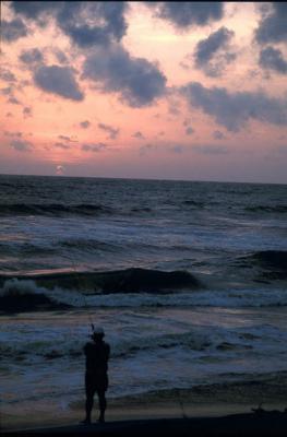 sunset at Colombo beach