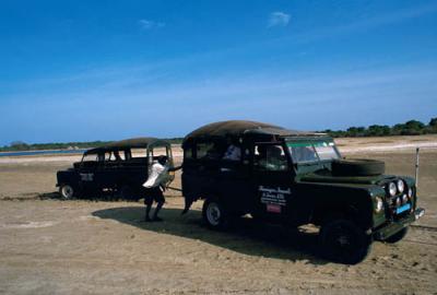 toll jeep on the beach