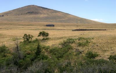 Extinct volcano on Johnson Mesa