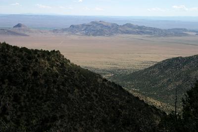 View of hike origin (center of picture)