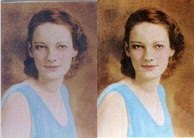 Restore and repair of a picture