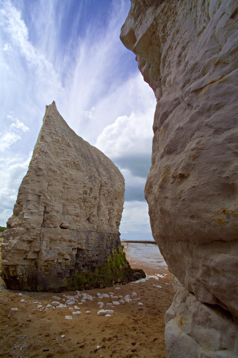 Seastacks, low tide by Dave Millier