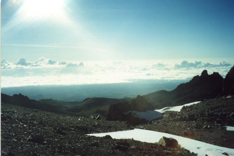 Mt Kenya - on the way down