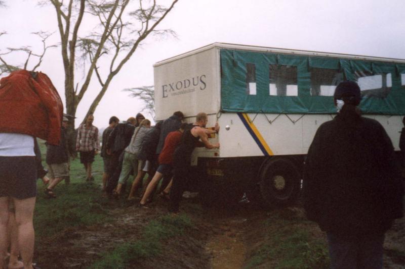 Exodus bogged truck