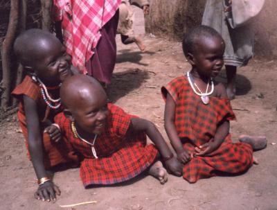Masai village - children