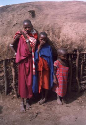 Masai village - more kids