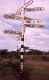 Mad signpost near Rumuruti