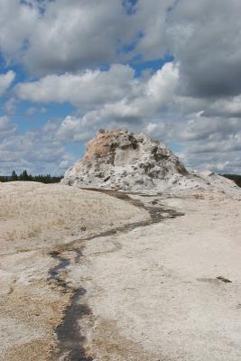 geyser and runoff channel