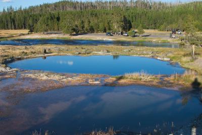 One of many small yellowstone lakes