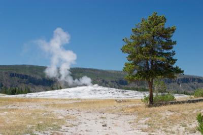 Old Faithful warming up