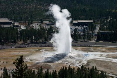 Old Faithful from the overlook
