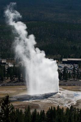 Old Faithful from the overlook