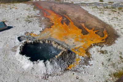 Hot spring in the upper basin