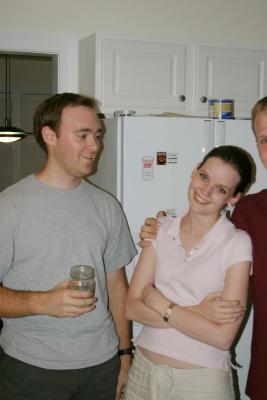 Sarah being pretty, Matt is just browsing.