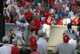 Brian Clark hauling in one of Phillips passes for a TD