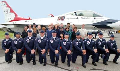 Thunderbirds - US Consul General to Quebec City Susan Keogh-Fisher, staff and friends. Thanks, Susan!!!!
