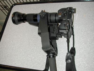 E-20 w/bazooka mounted on Bogen gimbal head