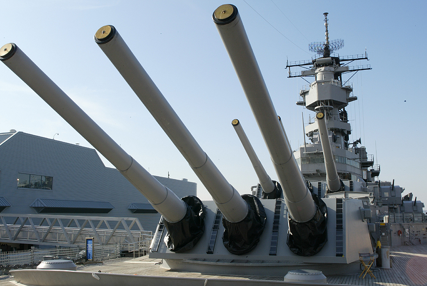USS Wisconsin 16 inch Guns