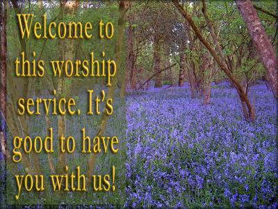 'Welcome' slide from the 'Bluebell' series