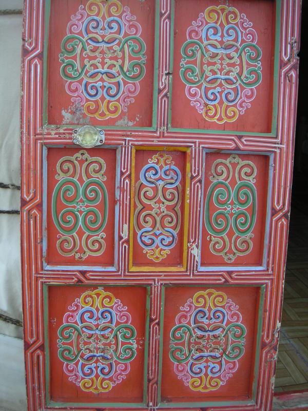 Decorated door