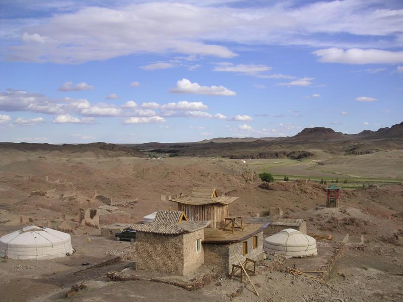 Monks currently pray & study in a ger