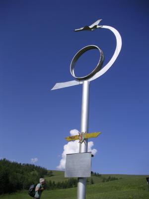 Memorial to a plane crash in the hills