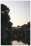 Tokyo Imperial palace at sunset