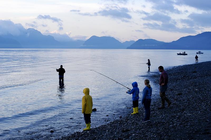 Fishing at Sunrise