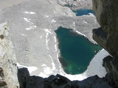 Looking down into Williamson Bowl