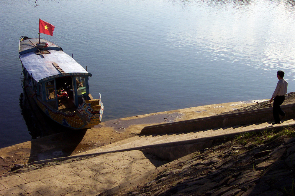 Dragon Boat Landing, Hue, Vietnam, 2000