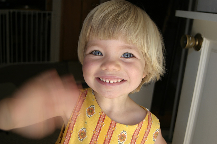 Hannah at 33 months